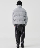 COATED OVERSIZED LEATHER PANTS (BLACK)