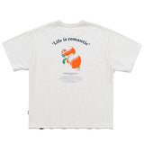 COLOR DOT ORANGE TEE_MELANGE IVORY (6687833358454)
