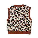 レオパードクロップベスト / leopard cropped vest