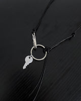 レザーキーリングネックレス / [Unisex] Leather keyring necklace