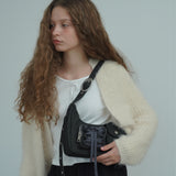 Ribbon hobo bag_black