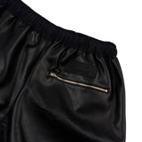 トラッカーファックスレザーショーツ/[UNISEX] Faux-Leather Shorts (Black)