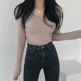 フリースドスクープネックトップ / Fleeced Scoop Neck Top