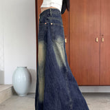 Prua Washing Denim Long Skirt