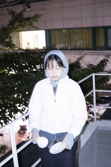 BALACLAVA knit zip up_gray