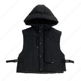 バケットパッデッドフーディ―ベスト/MO Bucket Padded Hooded Vest