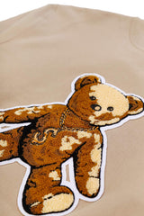 "ロックテディ" クルーネック / "Rock teddy" crew neck (2624799408246)