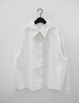 ウエストボタンシャツ / Waist button shirt (4color)