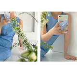 [セット] リーフシリーズ : スプリングブリーズフォンケース + カラースマホグリップ / [SET] Leaf series : Spring breeze phone case + Calla tok