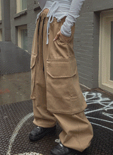 (UNISEX)クレイビッグカーゴバルーンパンツ