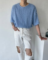 90's ソルモヘアショートスリーブTシャツ / 90's Sol Mohair Short-Sleeved T-Shirt (3 colors)