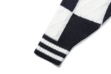 ボードワッフルカーディガン /CHECKER BOARD WAFFLE CARDIGAN_NAVY