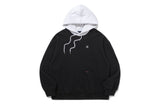 TWO TONE BUTTON HOODIE