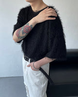 90's ソルモヘアショートスリーブTシャツ / 90's Sol Mohair Short-Sleeved T-Shirt (3 colors)