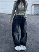 ボタンスリットスリムフーディー / Button Slit Slim Hoodie