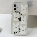 White - BBosil Mochi Rabbit Phone Case