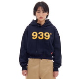 939ロゴクロップフード / 939 LOGO CROP HOOD (NAVY)