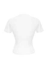 90sベアクロップスパンショートスリーブTシャツ/90s bear crop span short sleeve t-shirts (white)