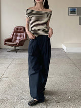 ディパサマーカラーピンタックコットンロングワイドパンツ / Dipa Summer Color Pintuck Cotton Long Wide Pants