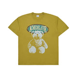 [24SS] VINTAGE OVERLAP BEAR SHORT SLEEVE T-SHIRT MUSTARD