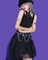 ベルトポイントスリーブレストップ / belt point sleeveless (2 color)