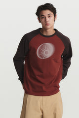 GARDEN SYMBOL GRAPHIC  REGLAN T-SHIRT (brick mix)