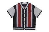 アスレチックロゴハーフカーディガン/ATHLETIC LOGO HALF CARDIGAN_NAVY