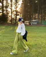 [BELLIDE MADE] Spring version embroidered two-way jogger training pants