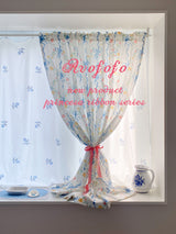 Princess Ribbon Curtain Screen Floral Print 230cm
