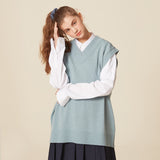 V NECK KNIT VEST_SKY BLUE (6610809258102)