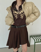 カットアンバランススカート/Cut unbalanced skirt (2color)