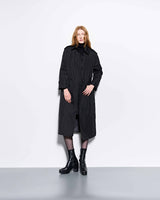  Throat Latch Trench Coat _ Black