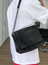 マットチェーンバッグ / matte black chain bag