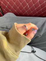[Nmixx Bae] Silver triple ribbon ring