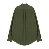 VZロゴビックオーバーフィットナイロンワークシャツカーキ/VZ Logo Big Over Fit Nylon Work Shirt Khaki (6683365277814)