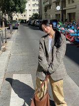Vichy check pattern blazer