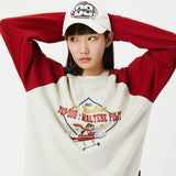 マルチーズパイロットラグランスウェットシャツ / (NO napping)Maltese pilot raglan sweatshirts