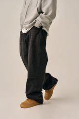 PINTUCK WIDE DENIM