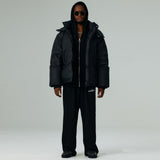 オーバーフィットフードダックダウン/OVERFIT HOOD DUCK DOWN-BLACK