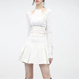 B& wide pleated skirt