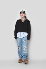ビンテージワイドデニムパンツ/ vintage wide denim pants