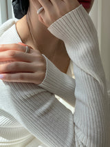 [92.5silver] glitter volume drop ring