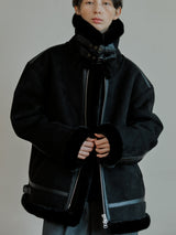 ムートンジャケット/unisex mustang black