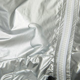 ラウンドラインフーデッドジャケット/BSR2223FWJK044 ROUND LINE HOODED JACKET SILVER