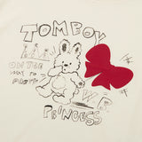 ウィッティバニートムボーイスケッチTシャツ / WITTY BUNNY TOMBOY SKETCH T-SHIRT [IVORY]