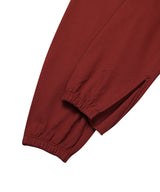 WIDE ZIP SWEATPANTS_DARK RED