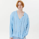 スカシリブカーディガン / Skashi rib cardigan