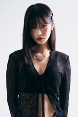 NO.414 RIBBON BOLL NECKLACE 