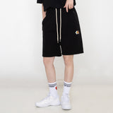 ジッパーロジックフラワーベアホワイトクリップショートパンツ/[UNISEX] Zipper Logic Flower Bear White Clip Shorts
