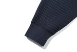 ワッフルエンボスタートルネック / WAFFLE EMBOSS TURTLENECK_NAVY